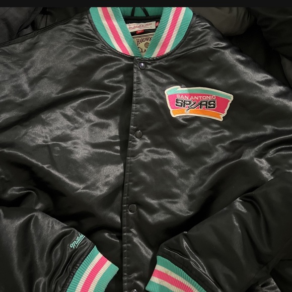 Mitchell and Ness Spurs leather jacket 3X - Picture 2 of 3